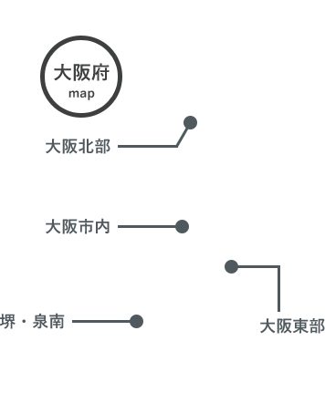 大阪府の地図